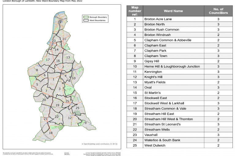 Ward Maps Lambeth Council