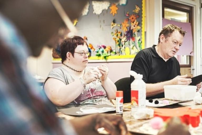 Group setting on a table