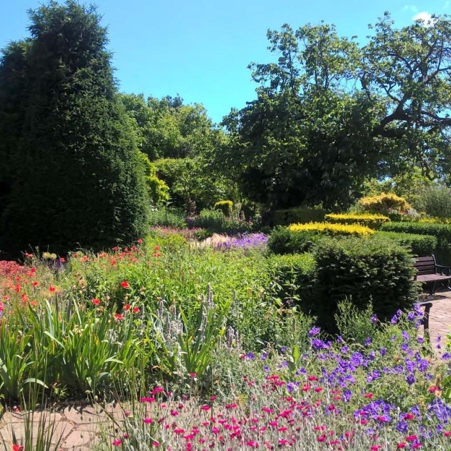 Walled garden in Brockwell Park