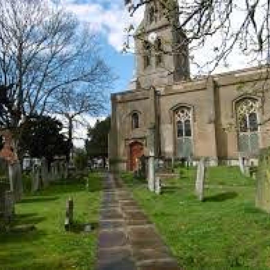 View of St. Leonard's Church and churchyard, Streatham