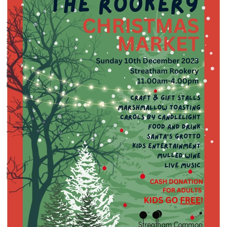 Streatham Rookery Christmas Fair poster 