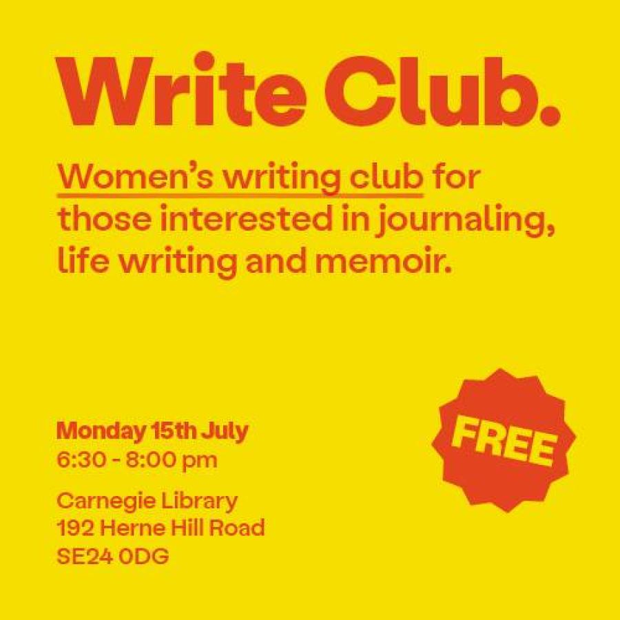 women's write club poster
