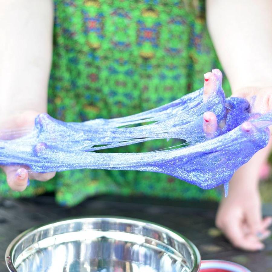 someone making a slime